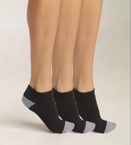 Lot de 3 paires de socquettes en coton et Gris Eco Sport - DIM - Modalova