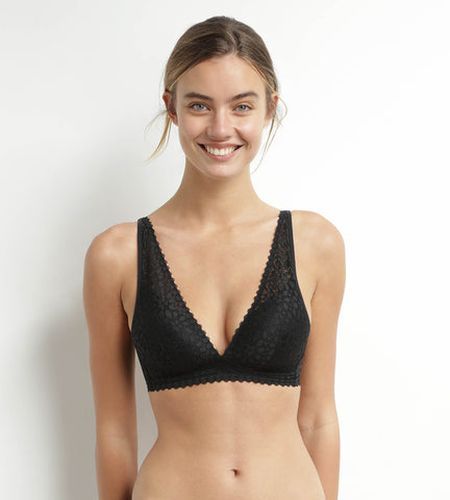 Soutien-gorge triangle avec mousses en microfibre Noir Daily Dentelle - Féminin - Taille 85A - DIM - Modalova