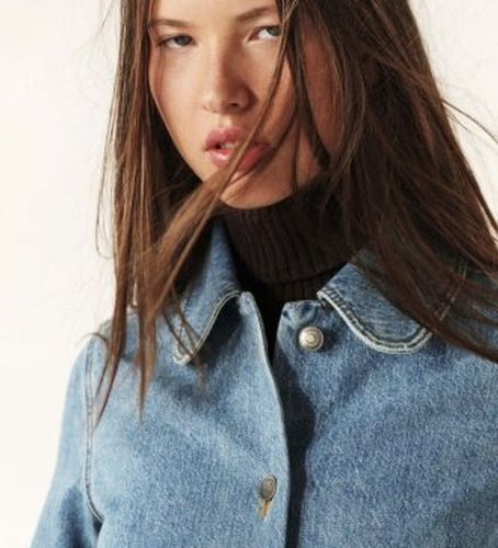 E24TINY Tiny Jacket (36), Casuel, Coton, Denim, Manche 3/4 - BA&SH - Modalova