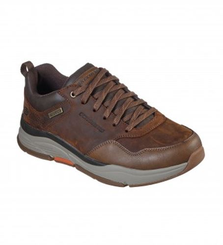 Chaussures en cuir Benago (43), Plat, 1 à 3 cm, Lacets, Casuel - Skechers - Modalova