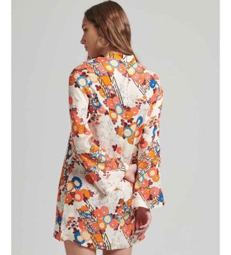W8011410A Mini robe imprimée à manches longues (S), Casuel, Viscose, Manche longue - Superdry - Modalova