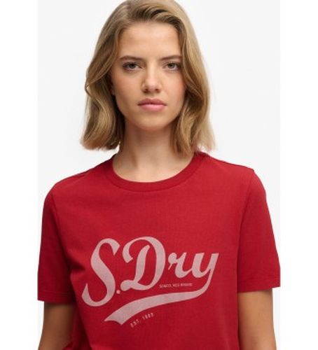 W1011869A T-shirt Varsity Script (S), Casuel, Coton, Manche courte - Superdry - Modalova