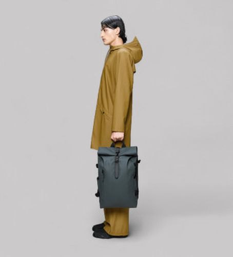 Unisex. 14590 Rolltop Rucksack Large (OSFA), Casuel, Gris, Polyester - Rains - Modalova