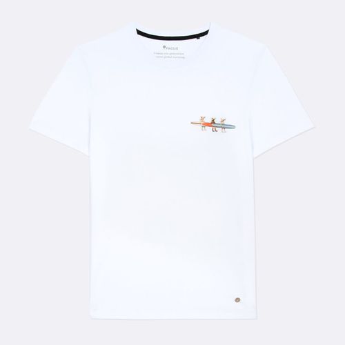 T-shirt en coton recyclé 'surf' - FAGUO - Modalova