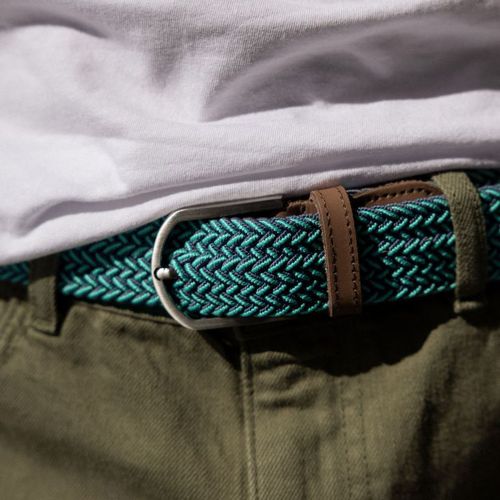 Ceinture bleu marine & vert menthe - FAGUO - Modalova