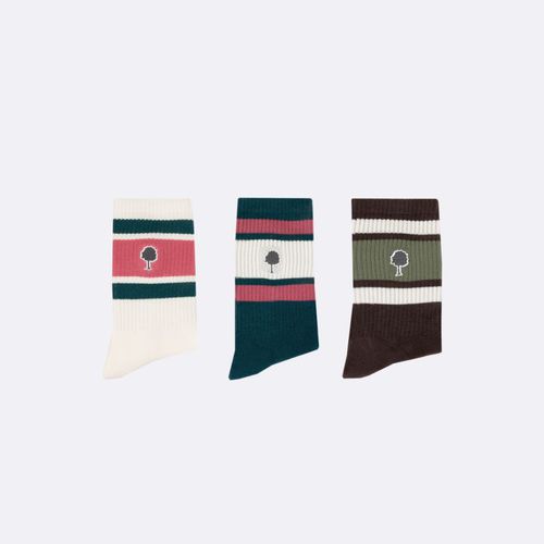 Chaussettes de sport foncé & beiges vegan - FAGUO - Modalova