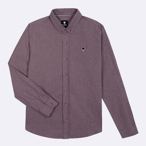 Chemise mauve & marron - FAGUO - Modalova