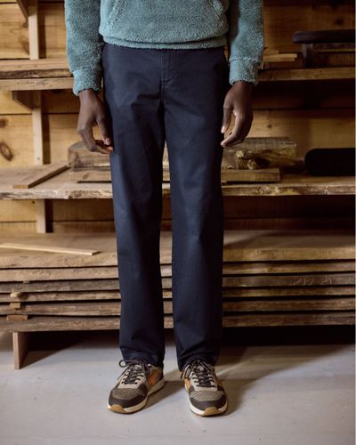 Pantalon bleu marine - FAGUO - Modalova