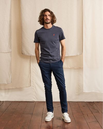 Pantalon bleu marine - FAGUO - Modalova