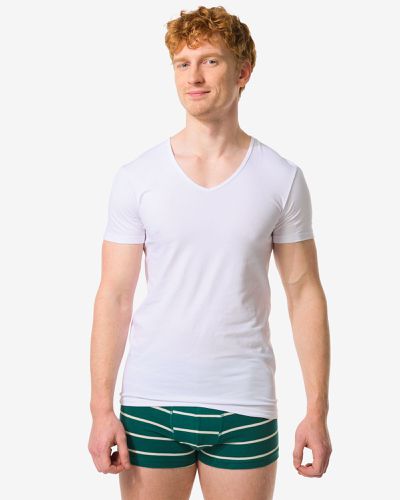 T-shirts Slim Fit Col En V Sans Coutures () - HEMA - Modalova