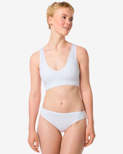 Slip Brésilien Coton Avec Dentelle () - HEMA - Modalova