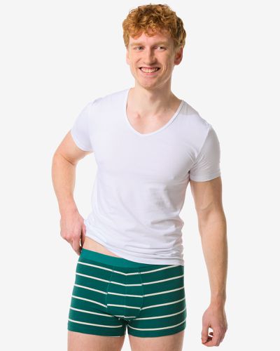 Boxers Courts En Coton Extensible Rayés - Lot De 3 () - HEMA - Modalova