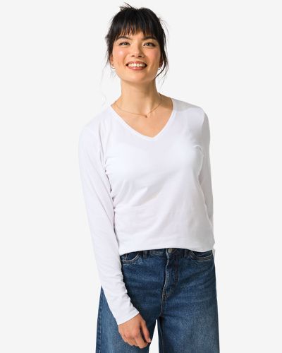 HEMA T-shirt Femme Blanc (blanc) - HEMA - Modalova