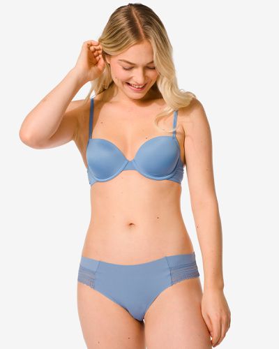 Slip Brésilien Micro Avec Insert En Dentelle () - HEMA - Modalova