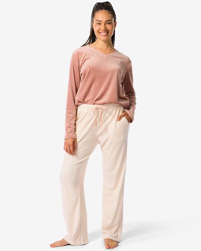 Pantalon Lounge Velours Rayé () - HEMA - Modalova