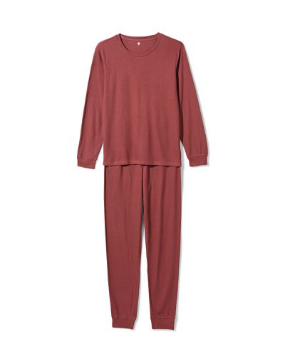 Pyjama Tissu Côtelé Rouge () - HEMA - Modalova