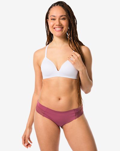 Slip Brésilien Micro Avec Insert En Dentelle () - HEMA - Modalova