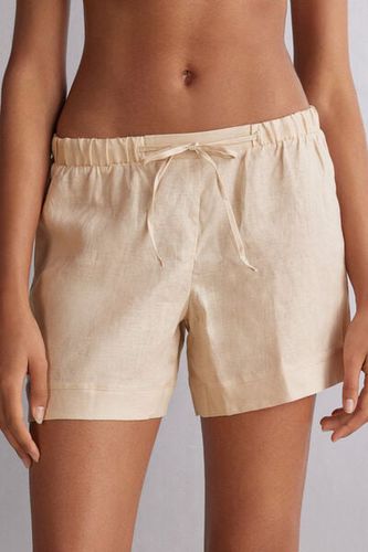 Linen Cloth Shorts Woman Natural Size M - Intimissimi - Modalova