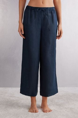 The Pure Linen Full Length Drawstring Pants - Intimissimi - Modalova