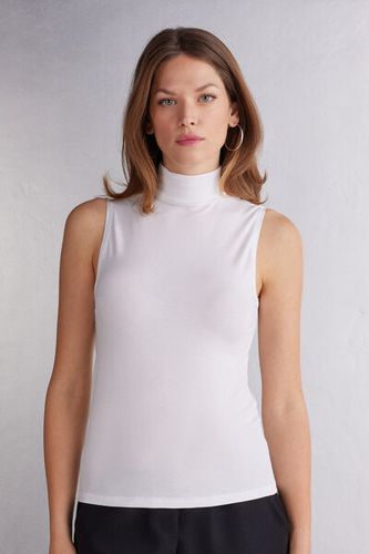 Sleeveless Turtleneck Micromodal Shirt Woman Size L - Intimissimi - Modalova