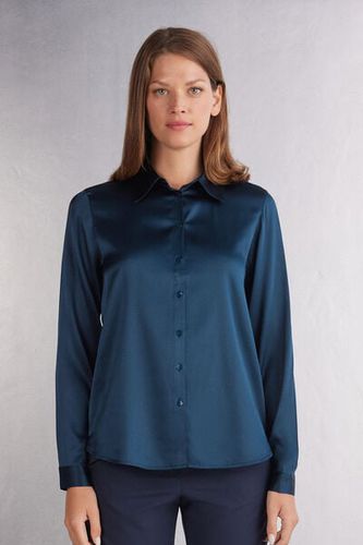 Silk Shirt Woman Blue Size S - Intimissimi - Modalova