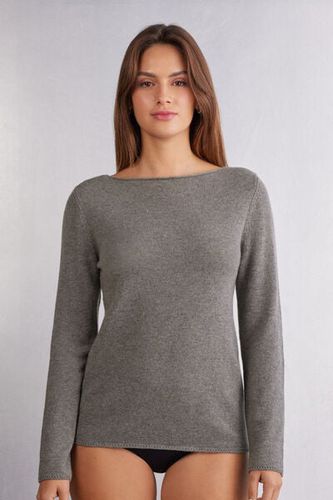 Cashmere Long Sleeve Top Woman Grey Size S - Intimissimi - Modalova