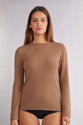 Cashmere Long Sleeve Top Woman Brown - Intimissimi - Modalova