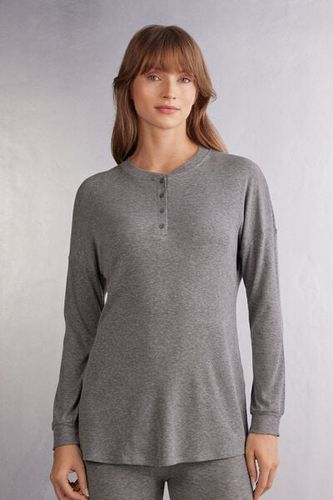 Luxury Comfort Long Sleeve Top Woman Grey Size M - Intimissimi - Modalova