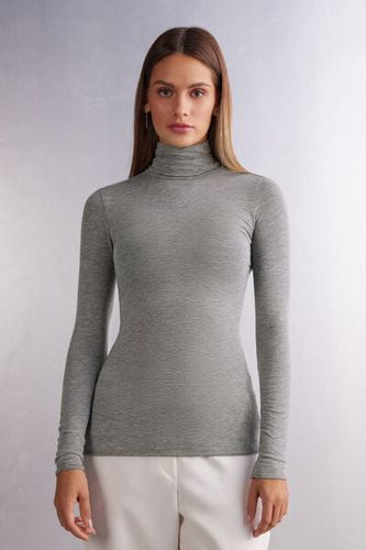 Modal Cashmere Ultralight High-Neck Top Woman Size L - Intimissimi - Modalova