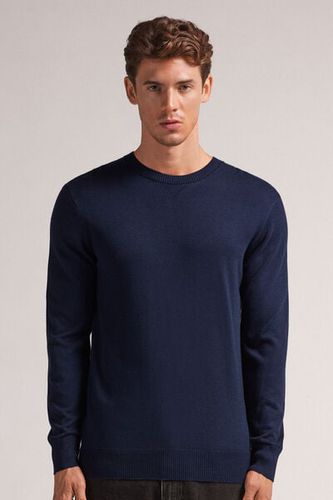 Long Sleeve Crewneck Top Man Blue Size XXL - Intimissimi - Modalova