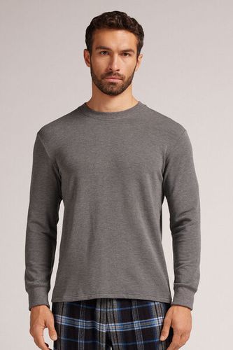 Long Sleeve Top in Modal Fleece Man Dark Grey Size S - Intimissimi - Modalova