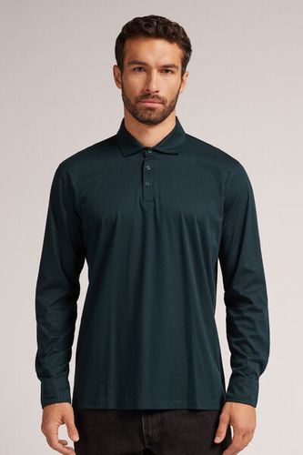 Mercerized Cotton Polo Man Green Size M - Intimissimi - Modalova