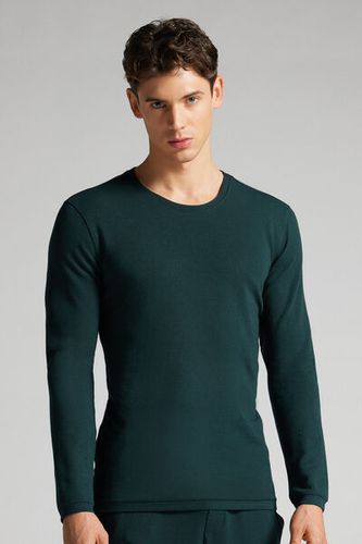 Long-Sleeve Modal-Cashmere Top Man Green Size XXL - Intimissimi - Modalova