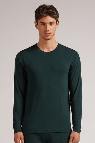 Soft Silk Long Sleeve Top Man Green Size M - Intimissimi - Modalova