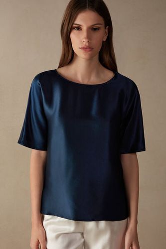 Short Sleeve Silk and Modal Top Woman Size L - Intimissimi - Modalova