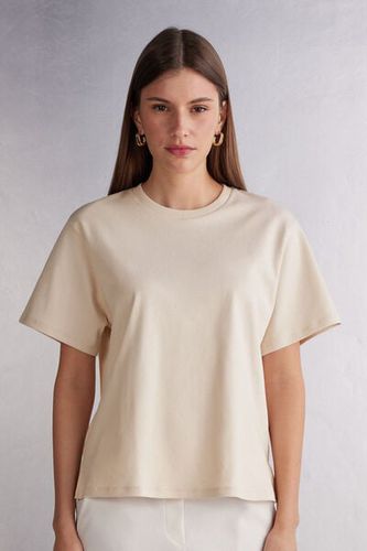 Short Sleeve Top in Cotton Woman White Size M - Intimissimi - Modalova