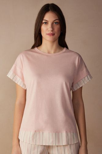 Soft Spring Short Sleeve Cotton T-Shirt Woman Pale Pink Size L - Intimissimi - Modalova