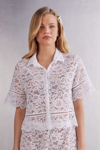 Ciao Amore Lace Shirt Woman White Size M - Intimissimi - Modalova