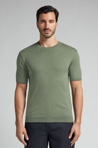 Slub Cotton Knit T-Shirt Man - Intimissimi - Modalova