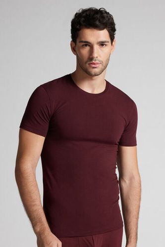 Stretch Superior Cotton T-Shirt Man Burgundy Size L - Intimissimi - Modalova