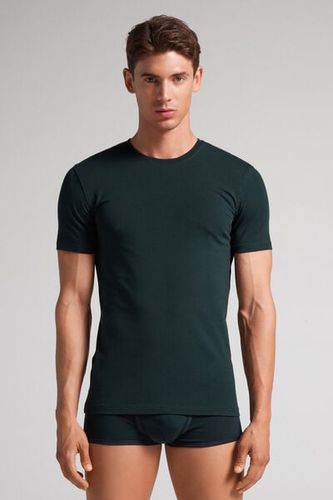 Stretch Superior Cotton T-Shirt Man Green Size XL - Intimissimi - Modalova