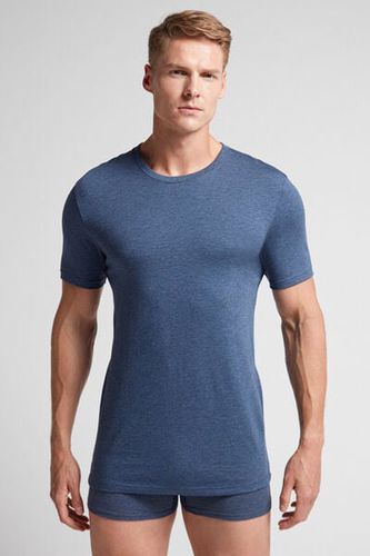 Superior Cotton T-Shirt Man Blue Size S - Intimissimi - Modalova