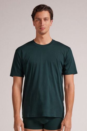 Premium Cotton T-Shirt Man Green Size S - Intimissimi - Modalova