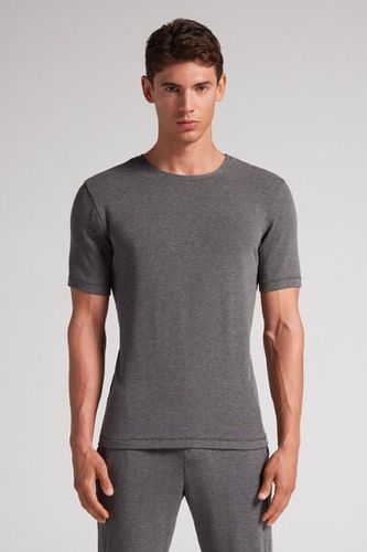 Short-Sleeve Modal-Cashmere Top Man - Intimissimi - Modalova