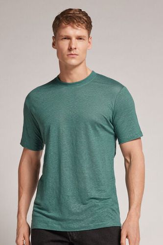 Linen T-Shirt Man Green Size L - Intimissimi - Modalova