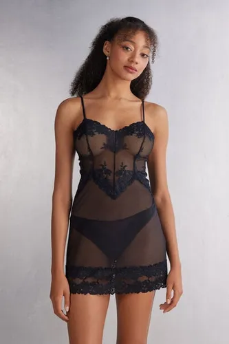Pretty Flowers Babydoll Woman Black - Intimissimi - Modalova