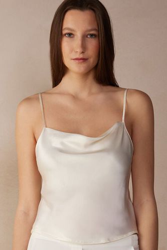 Silk Crop Camisole Woman Ivory Size M - Intimissimi - Modalova