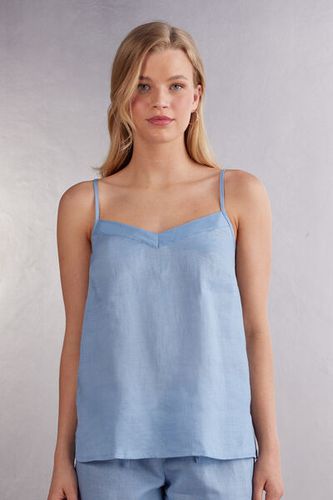 Linen Cloth Top Woman Light Blue Size S - Intimissimi - Modalova