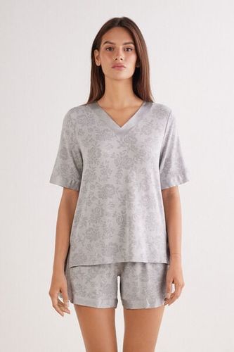Soft Dreams Devoré Motif Short Pajamas Woman - Intimissimi - Modalova