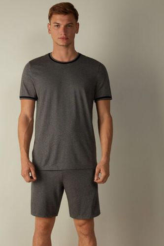 Superior Cotton Short Pajamas Man Dark Grey Size L - Intimissimi - Modalova